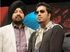 mika singh with his brother shamsher singh