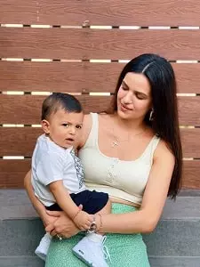 natasa stankovic with son agastya pandya