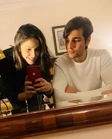 sadia khateeb with her brother atif khateeb