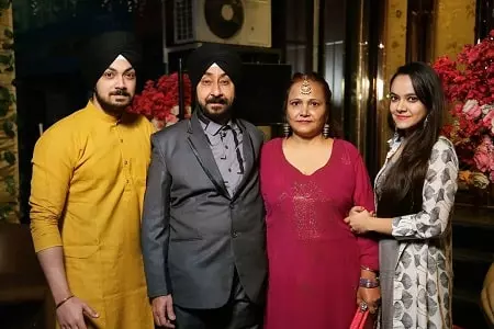 sahejmeen kaur with her family