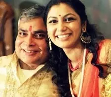sriti jha with her father mithilesh jha