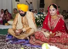 bhagwant mann and dr gurpreet kaur marriage picture