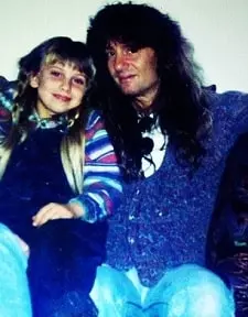 laci smoot childhood picture with father michael monasterio