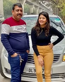 anjali arora with her father ashwani arora