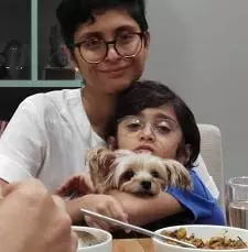 kiran rao with her son azad rao khan