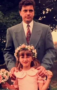 lauren goodger childhood picture with her father steve