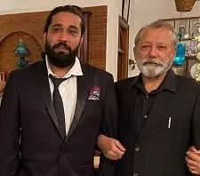 mayank pahwa with his father-in-law pankaj kapur