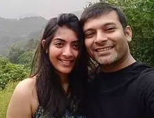 zayn marie khan with husband abhishek saha