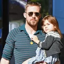 amada lee gosling with her father ryan gosling
