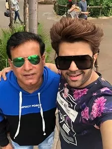 manish paul with his brother-in-law aashish mohan