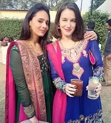 mayanti langer with her sister-in-law Yahav Ben Shitrit