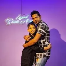 tejas varma with his father dhiraj varma