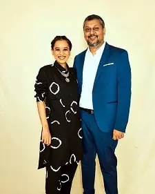 tillotama shome with her husband kunal ross