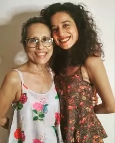 tillotama shome with her mother baishakhi shome