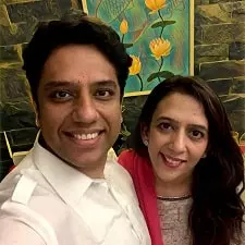 vevek paul with his sister jyoti paul mohan