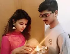 priyanka chahar choudhary with her brother yogesh choudhary