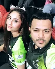 purva rana with her brother-in-law gaurav parikh