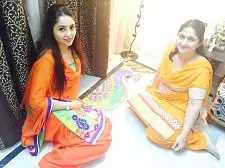 purva rana with her mother mohini rana