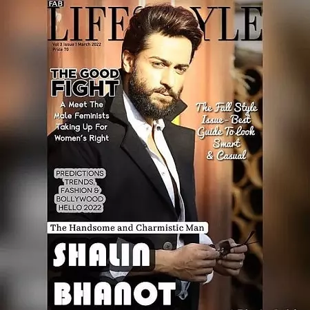 shalin bhanot on cover page of lifestyle magazine