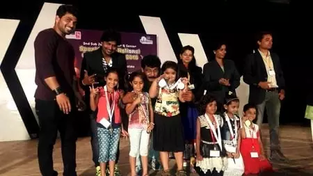 shiv thakare with the students of his dance studio