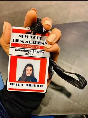 soundarya sharma newyork film academy
