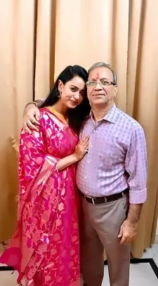 soundarya sharma with her father naresh sharma
