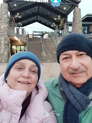 brij mohan bhanot with his wife sunita bhanot