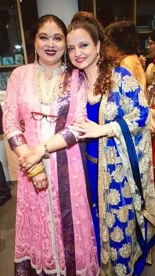 radha usman syed with her sister dhanalakshmi sapru