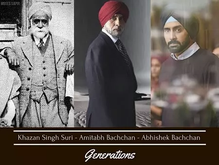 sardar khazan singh suri, amitabh bachchan and abhishek bachchan