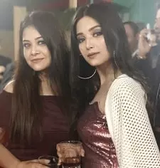 triveni barman with her sister pompy barman