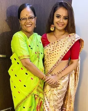 devoleena bhattacharjee with her mother anima