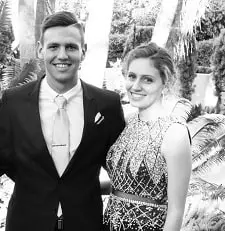donovan ferreira with tayla-ann macaskill