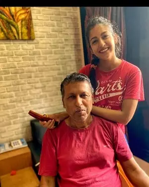 ishita dutta with her father tapan kumar dutta