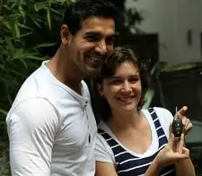 john abraham with sister-in-law anca florescu