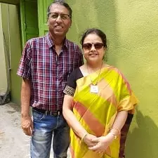 shikha dutta with her husband tapan kumar dutta
