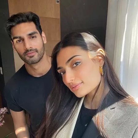 athiya shetty with her brother ahan shetty
