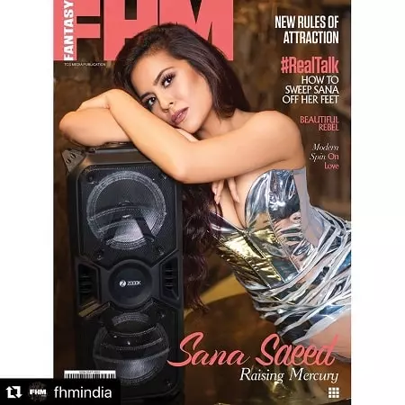 sana-saeed on the cover of fhm