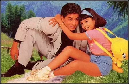 sana saeed with shahrukh khan in kkhh