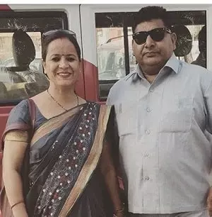 saroj pant with her husband rajender pant