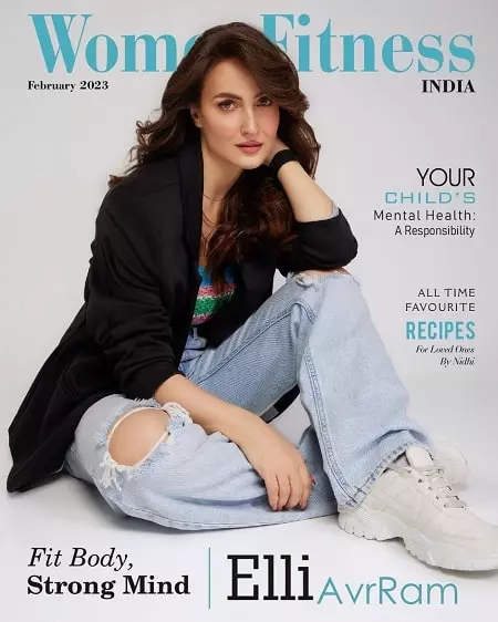 Elli AvrRam on the cover of Women Fitness India
