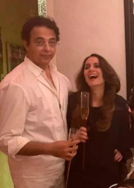 Jagdeep Advani with his wife Genevieve Jaffrey