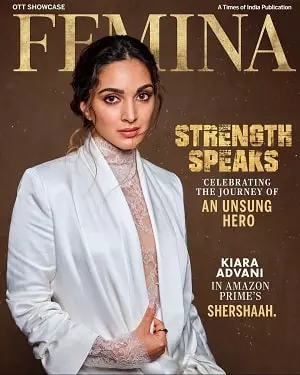 Kiara Advani on the cover of Femina magazine August 2021