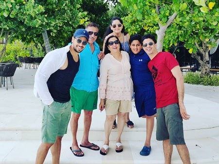 Sidharth Malhotra with his family