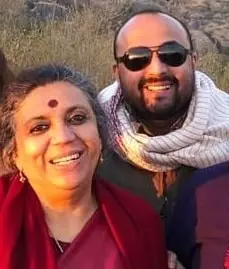 ira bhaskar with her son ishaan bhaskar