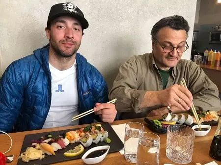 konstantin avramidis with his father jannis