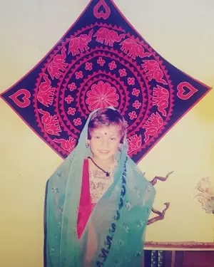 maanvi gagroo childhood picture