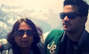 charit desai with his mother mitali desai