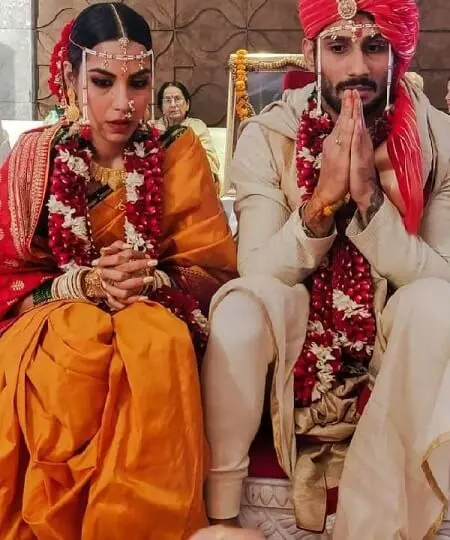 prateik babbar and sanya sagar marriage picture