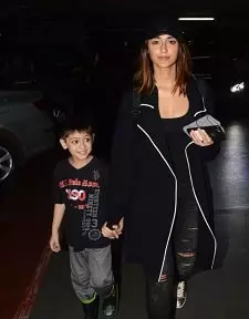 Ileana D'Cruz with nephew Z'ev Miranda
