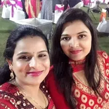 nupur nagar with sister neelima singh